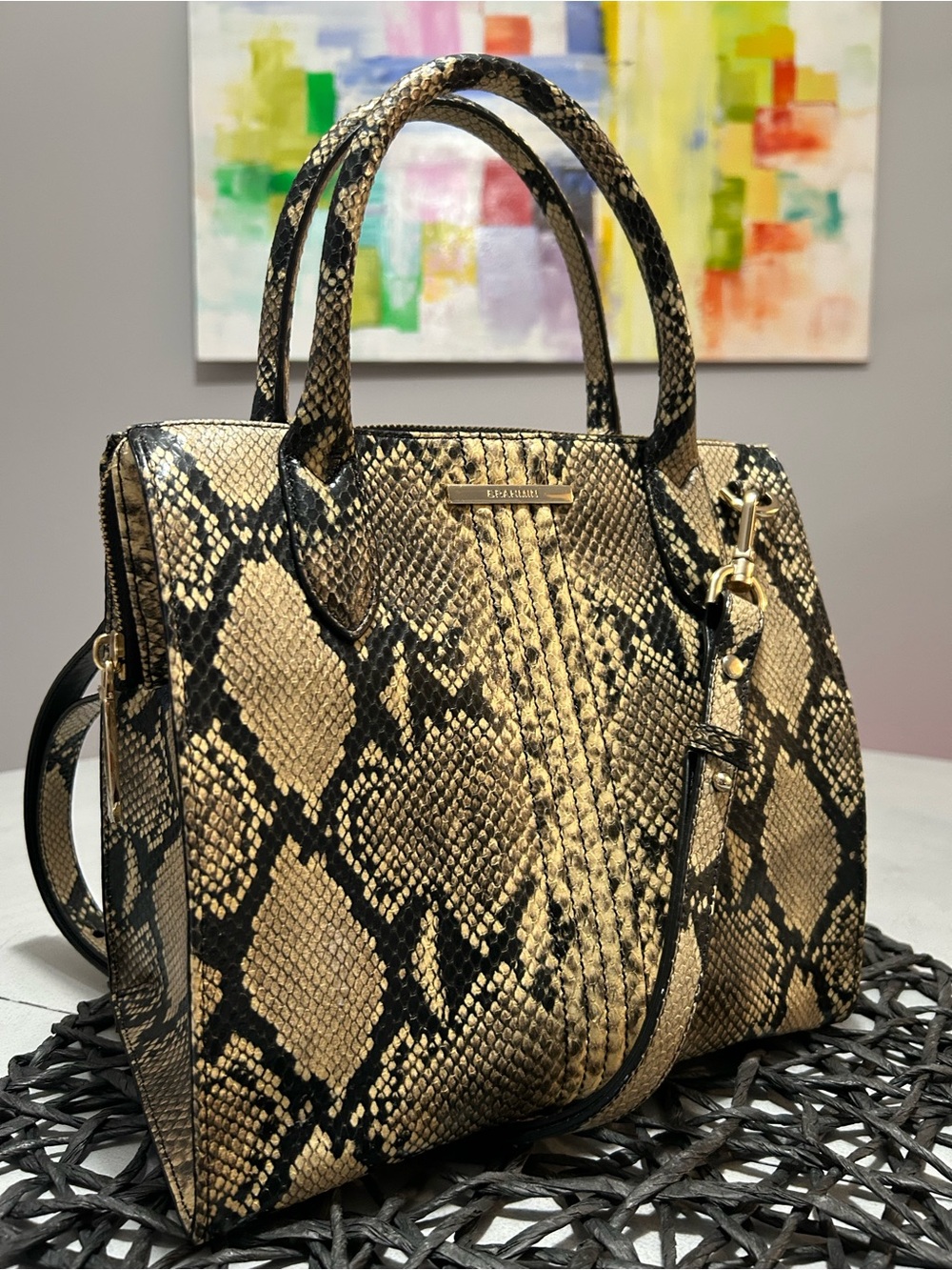 Brahmin Small Caroline Cavier Felix Satchel Crossbody -NWT- Read Description - Picture 5 of 13